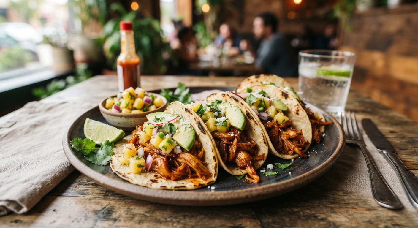 Jackfruit Tacos with Pineapple Salsa