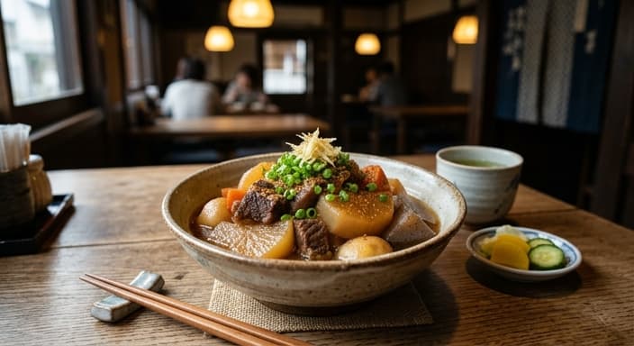 Japanese Beef and Daikon Simmer (Niku-Jaga Style)
