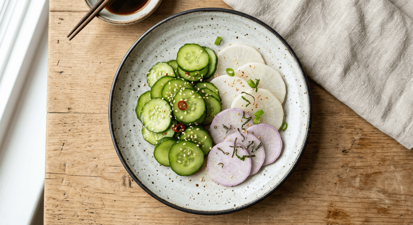 Japanese Cucumber And Daikon Tsukemono Light Pickles 1771822928633 Bwp0