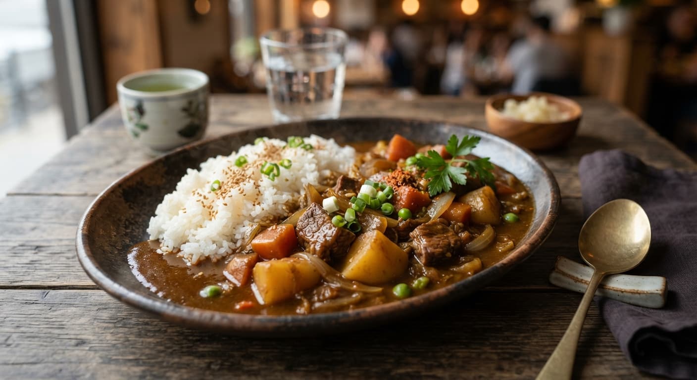 Japanese Curry Rice with Potato and Carrot
