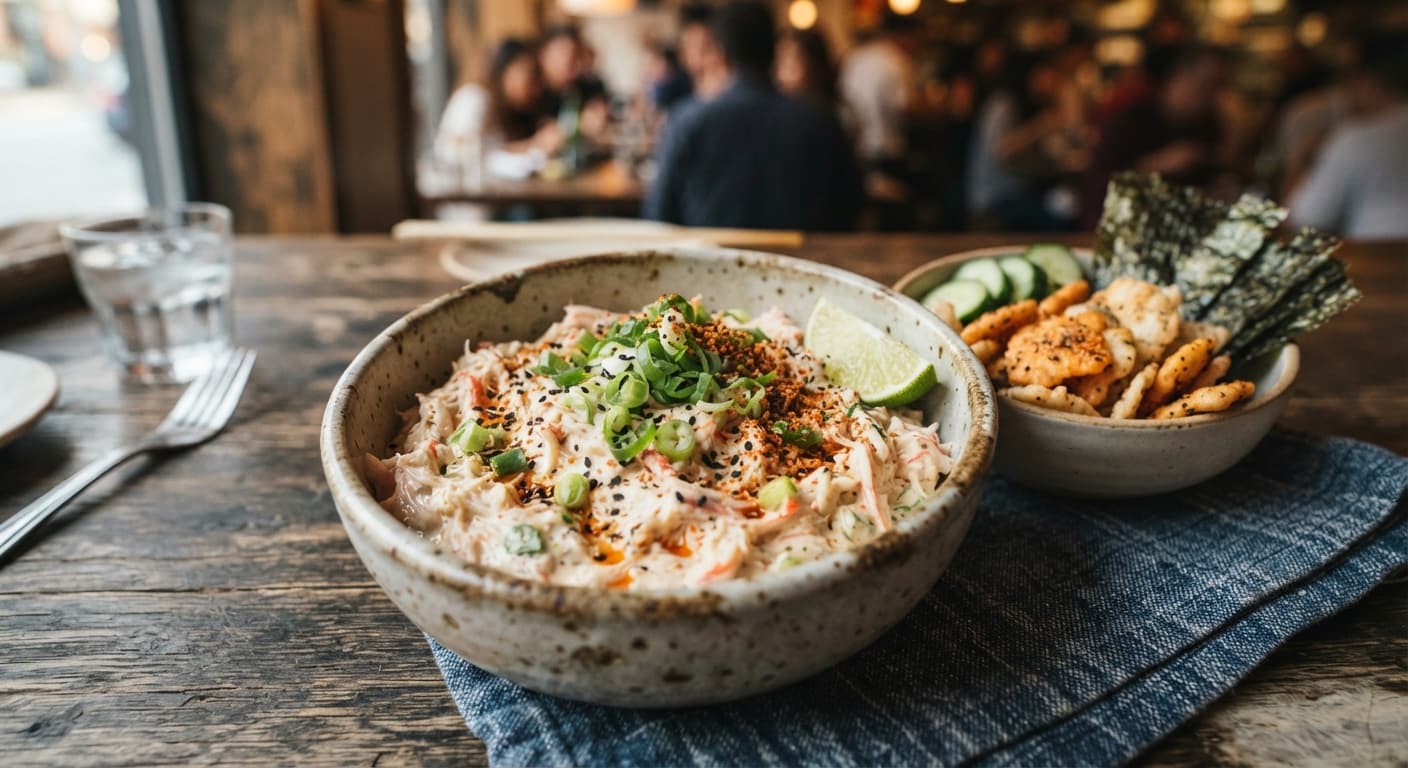 Japanese Miso‑Infused Imitation Crab Dip