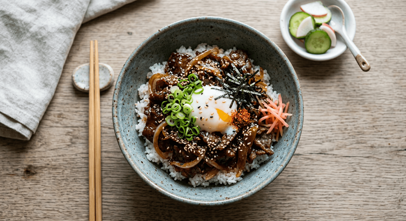 Japanese-Style Bulgogi (Gyu-Don Fusion)