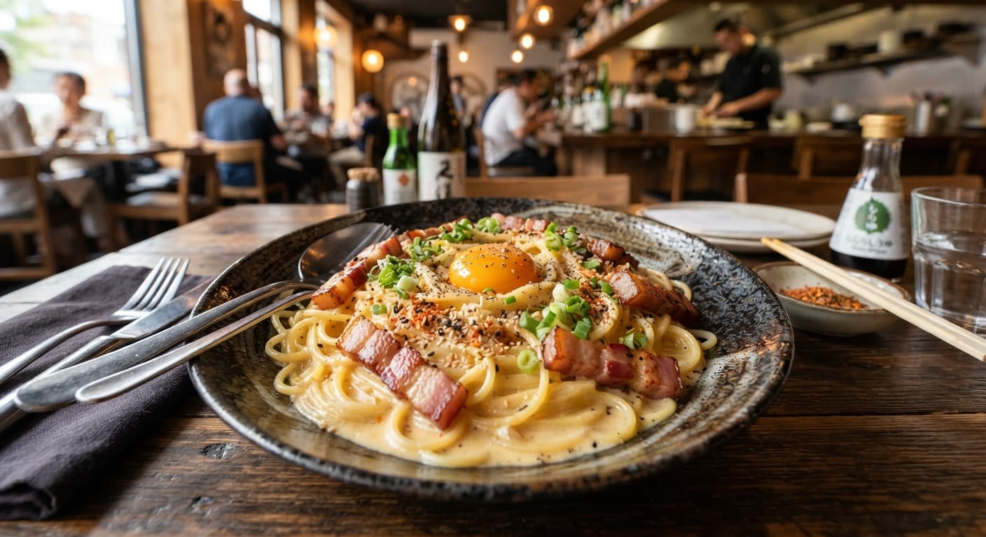 Japanese-Style Miso Carbonara