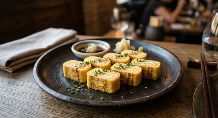 Japanese Tamago-Style Quail Eggs (Rolled Omelet Bites)