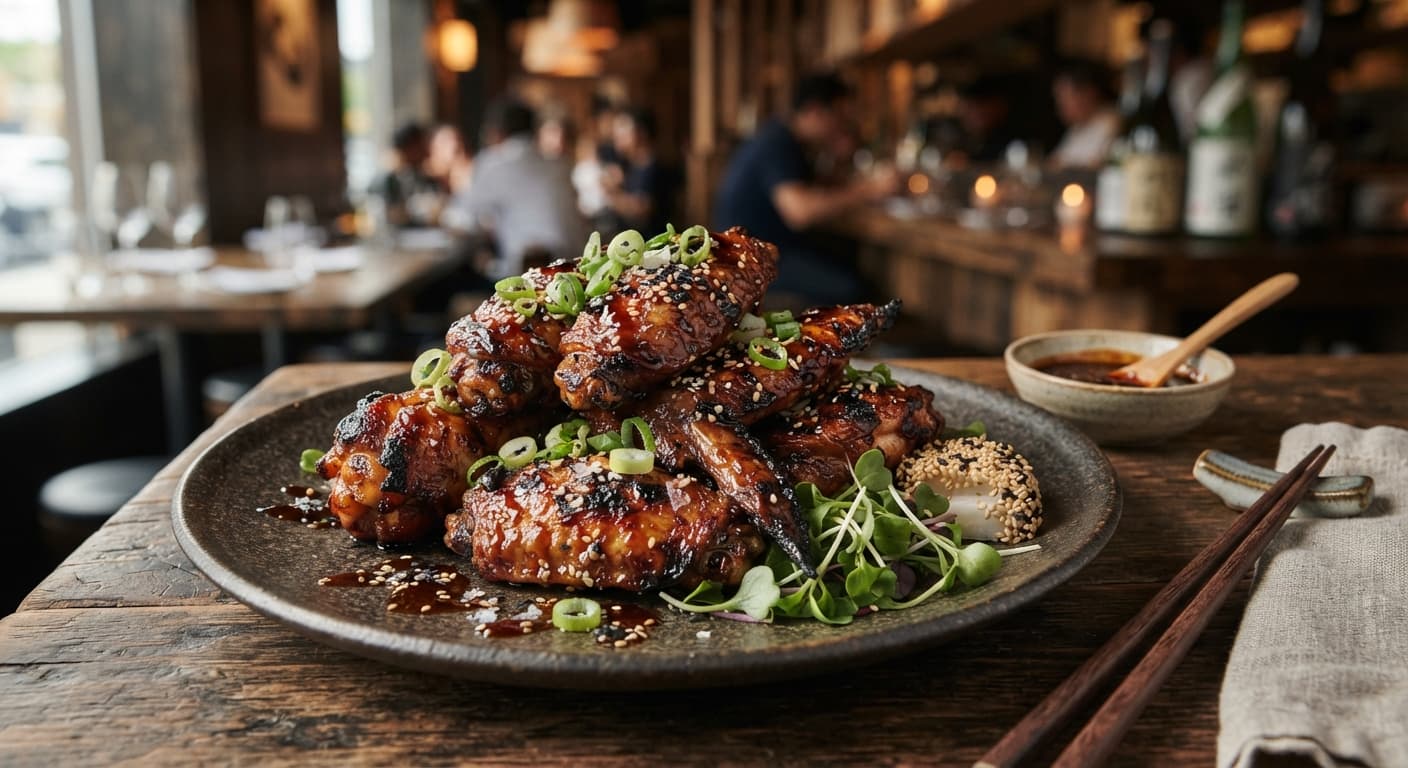 Japanese Teriyaki‑Miso Smoked Wings