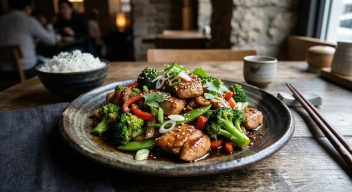 Japanese Teriyaki Turkey Stir-Fry with Broccoli