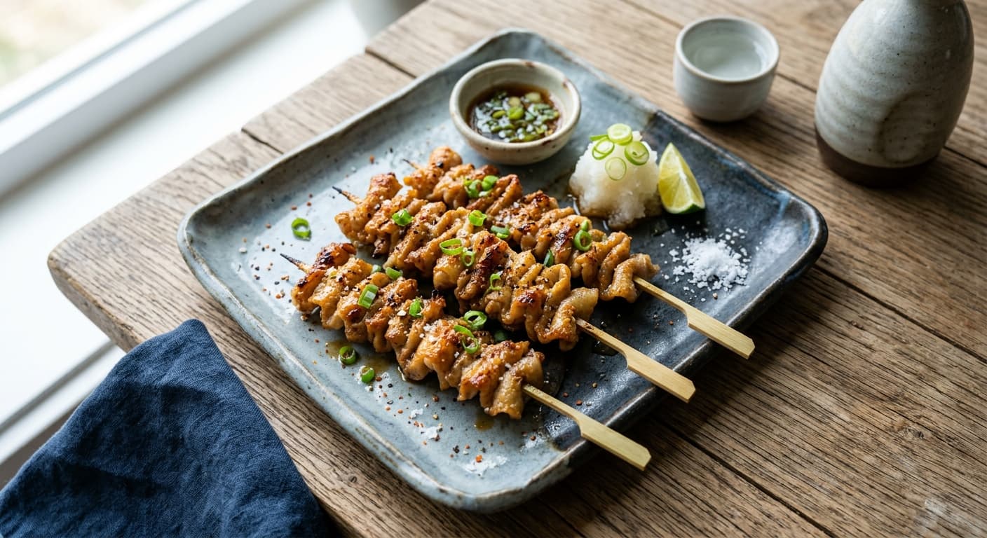 Kawa (Crispy Chicken Skin Skewers)