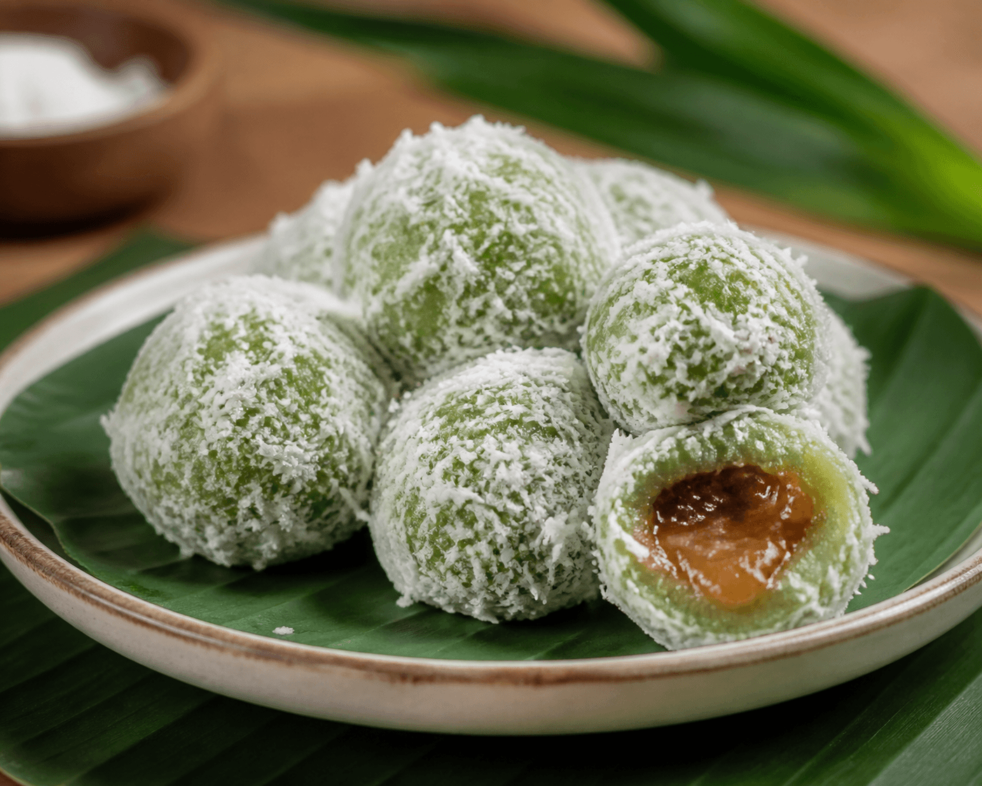 Klepon Javanese Sweet Rice Balls (Simplified)