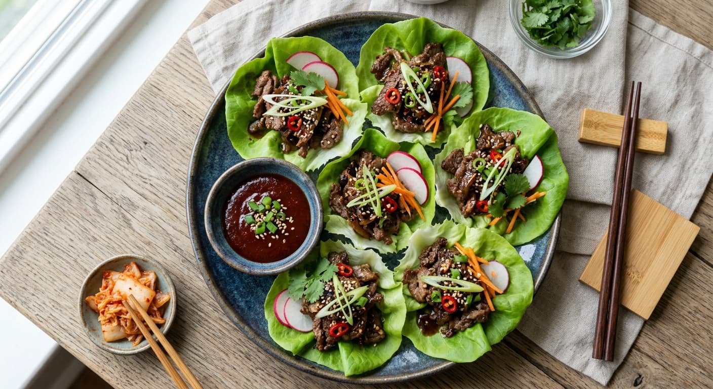 Korean Beef Bulgogi Lettuce Wraps