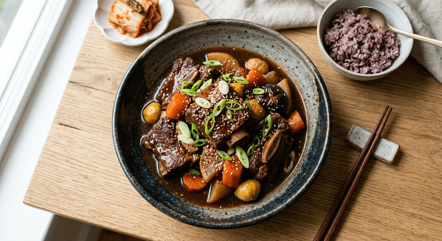 Korean Braised Short Ribs (Galbi Jjim)