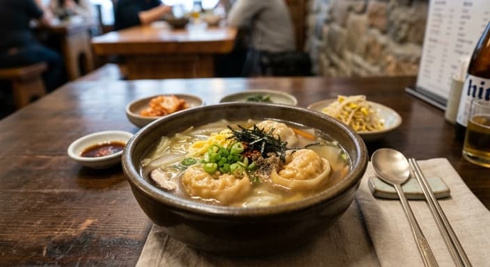 Korean Cabbage Dumpling Soup (Mandu-Style)