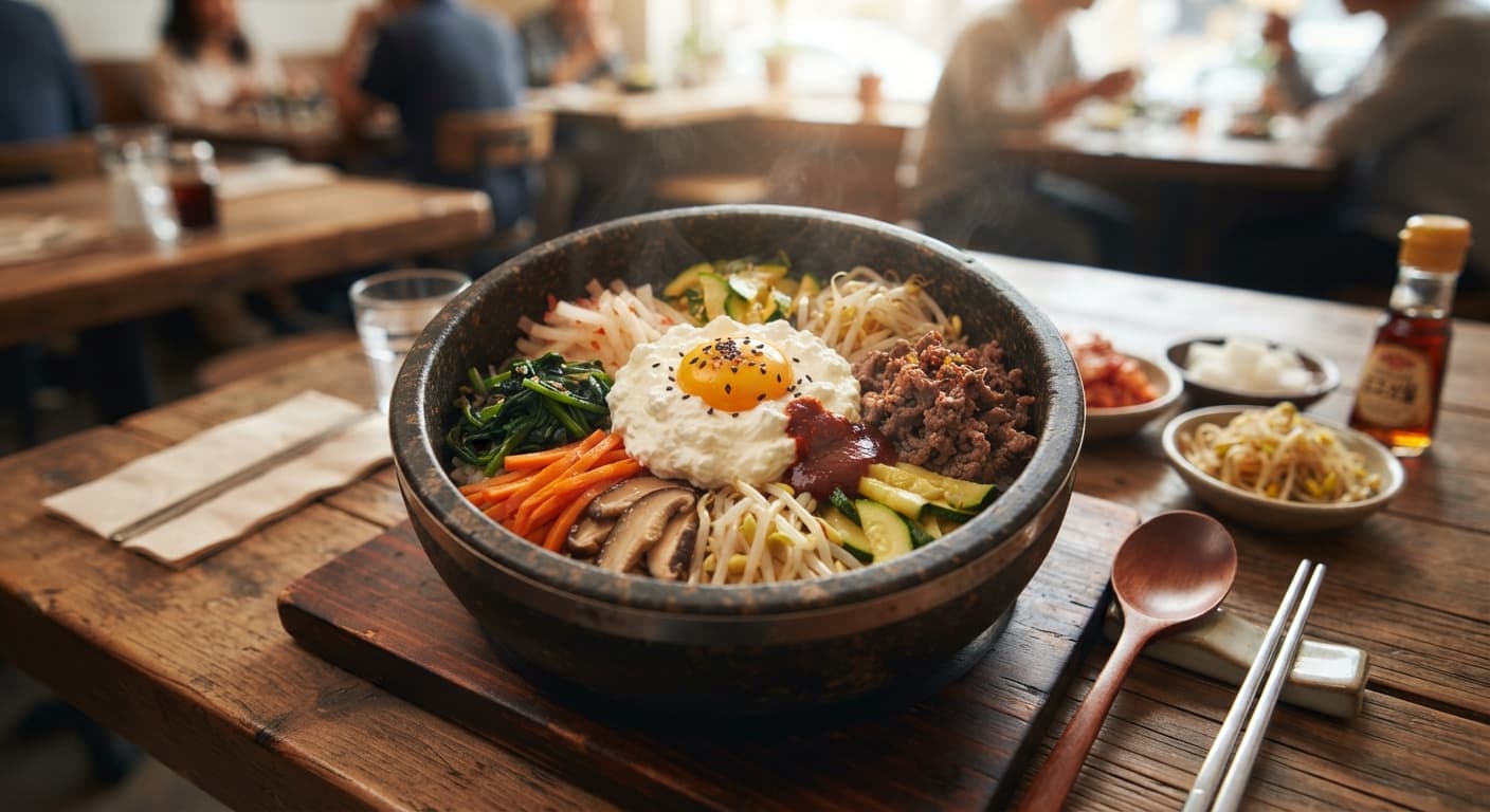 Korean Cottage Cheese Bibimbap Bowl