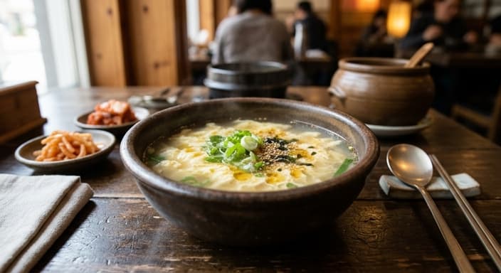 Korean Egg Drop Soup (Gyeran Guk)