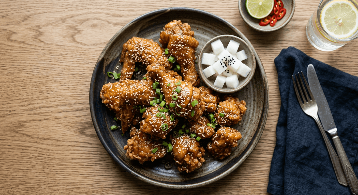 Korean Fried Chicken (Soy Garlic Style)
