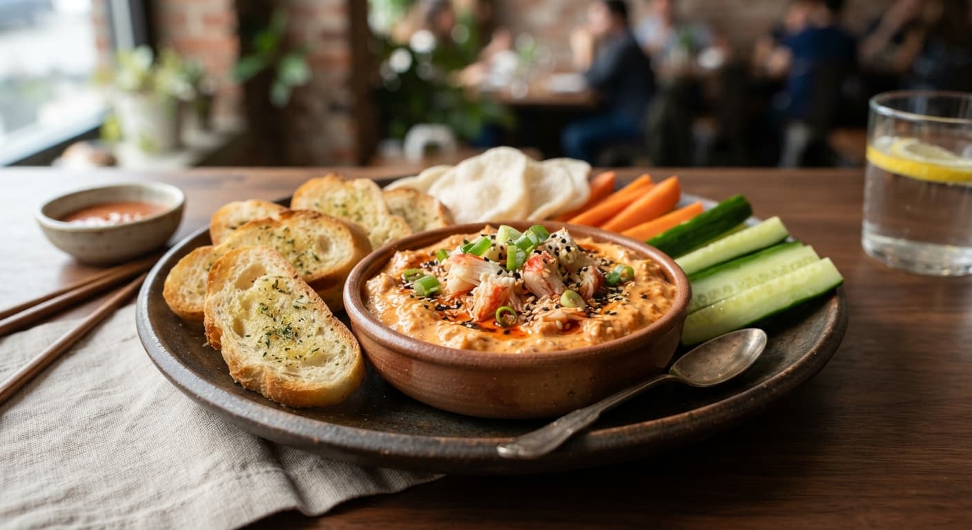Korean Gochujang Imitation Crab Dip