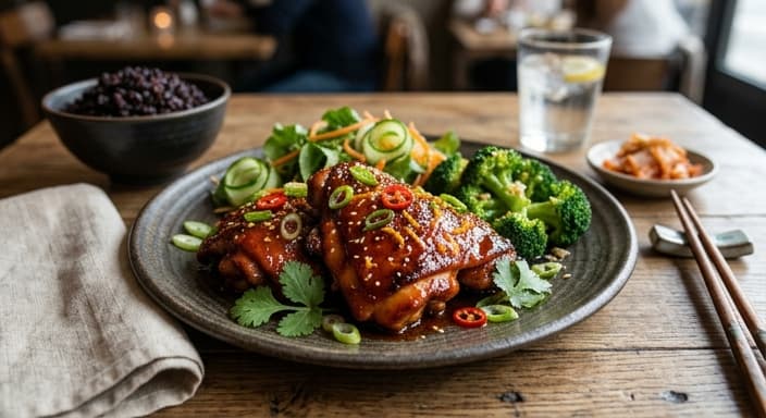 Korean Orange-Gochujang Chicken (Low-Carb Glaze)