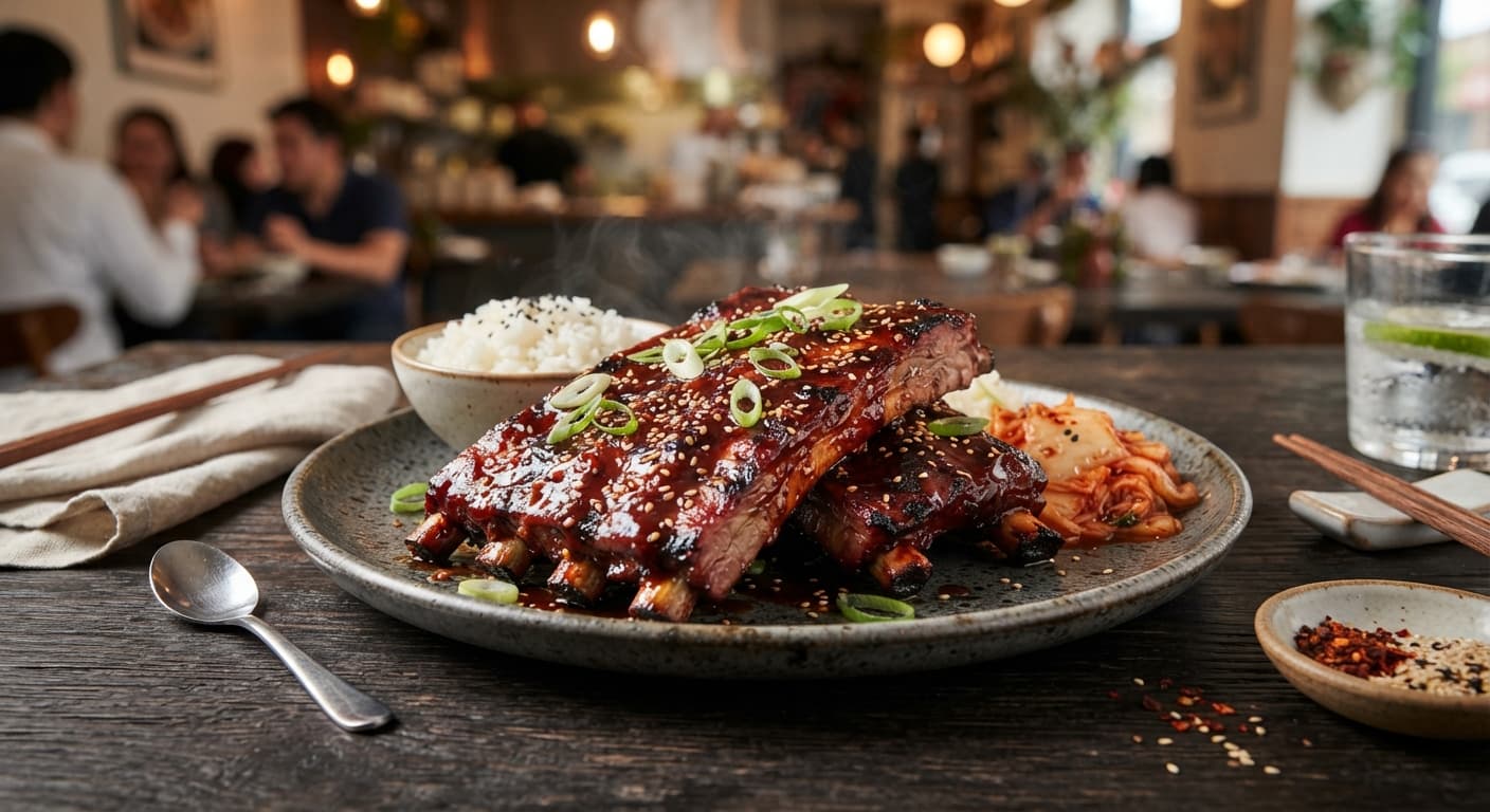Korean Spicy Gochujang Teriyaki Ribs