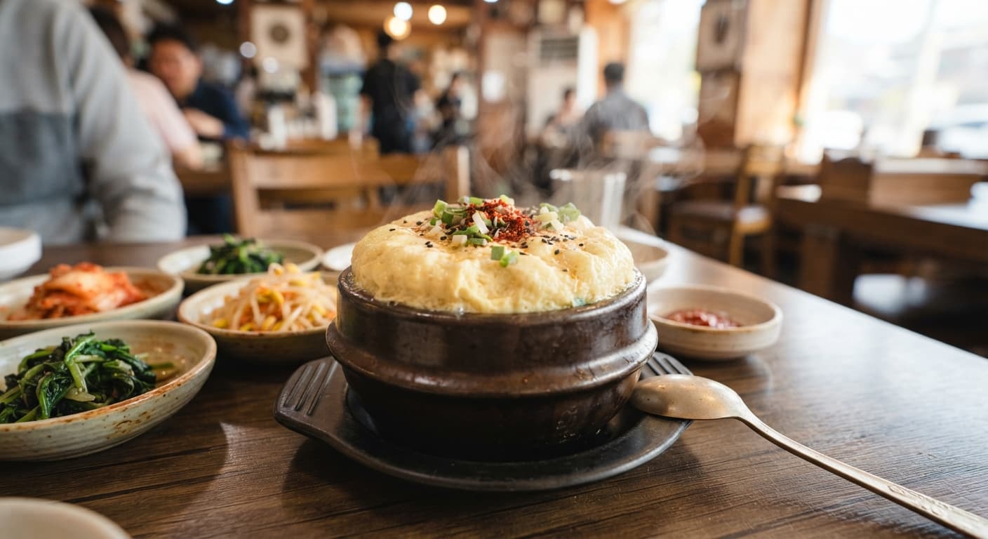 Korean Steamed Egg Custard (Gyeran Jjim)
