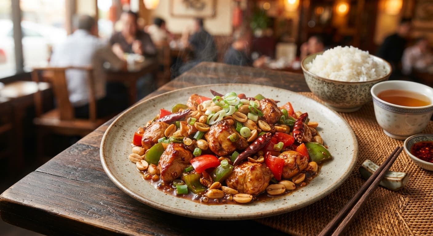 Kung Pao Chicken with Roasted Peanuts