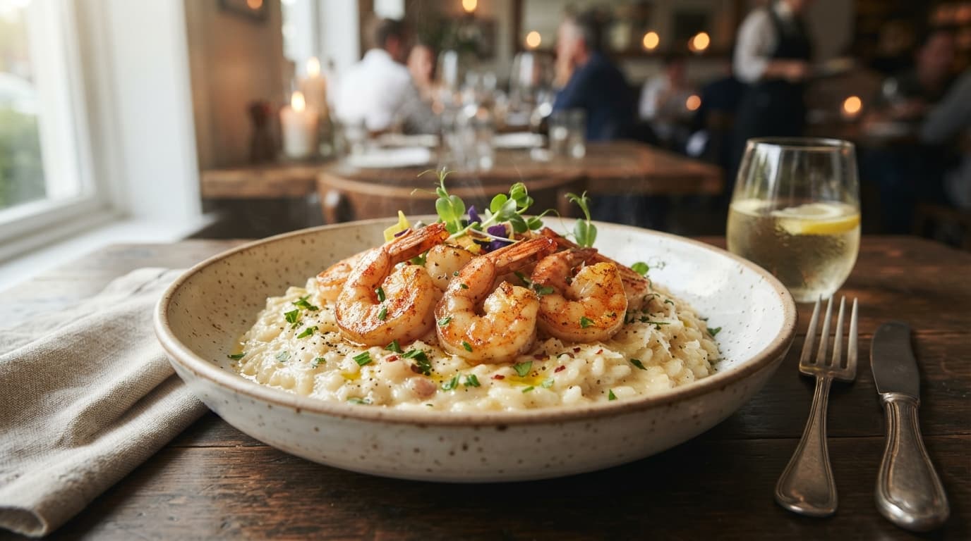 Lemon Garlic Shrimp Risotto
