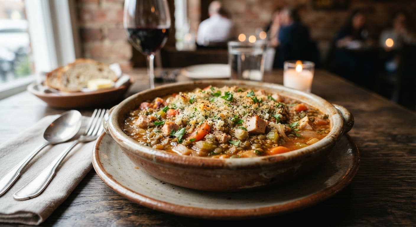 Lentil Cassoulet with Smoked Turkey (Low‑Sodium)