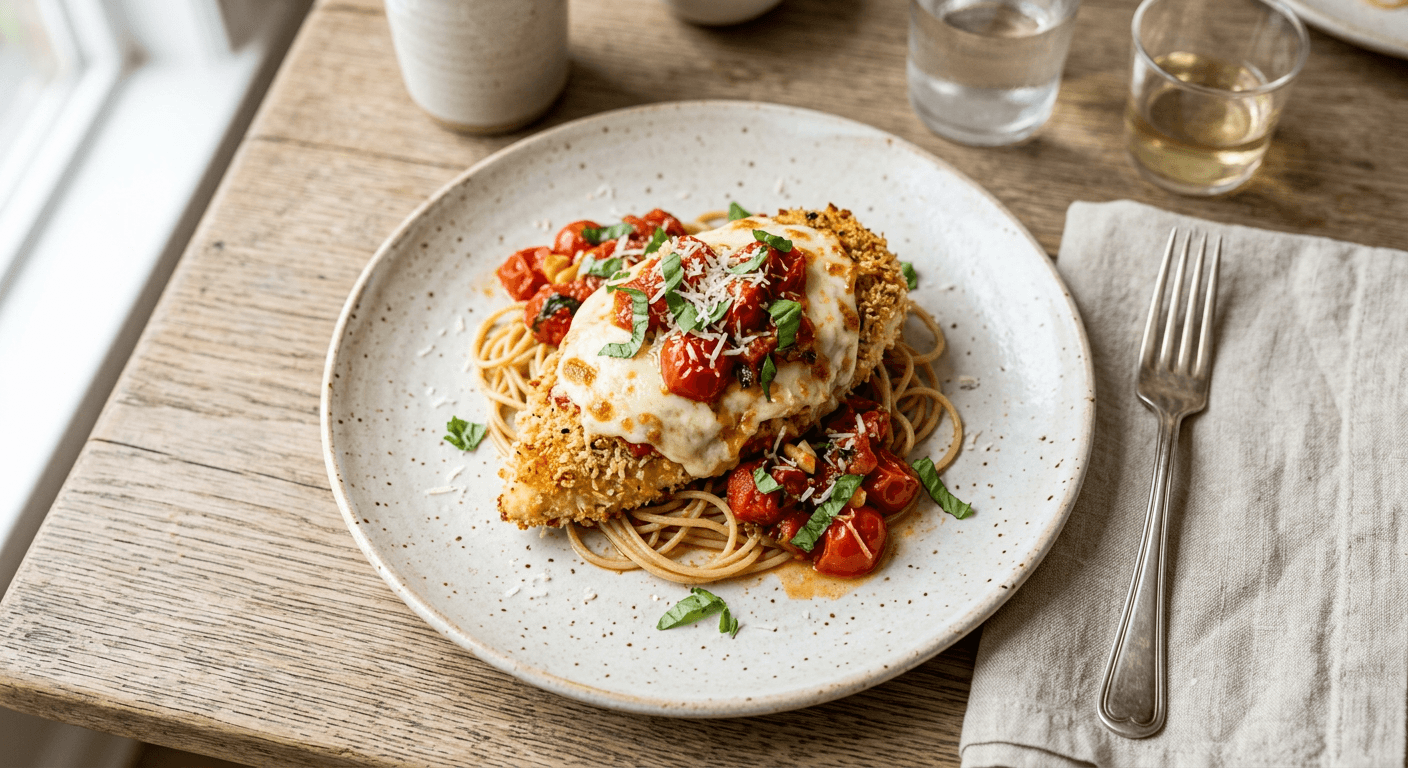 Lighter Chicken Parmesan With Panko And Fresh Tomatoes 1769795636448 Yr2d