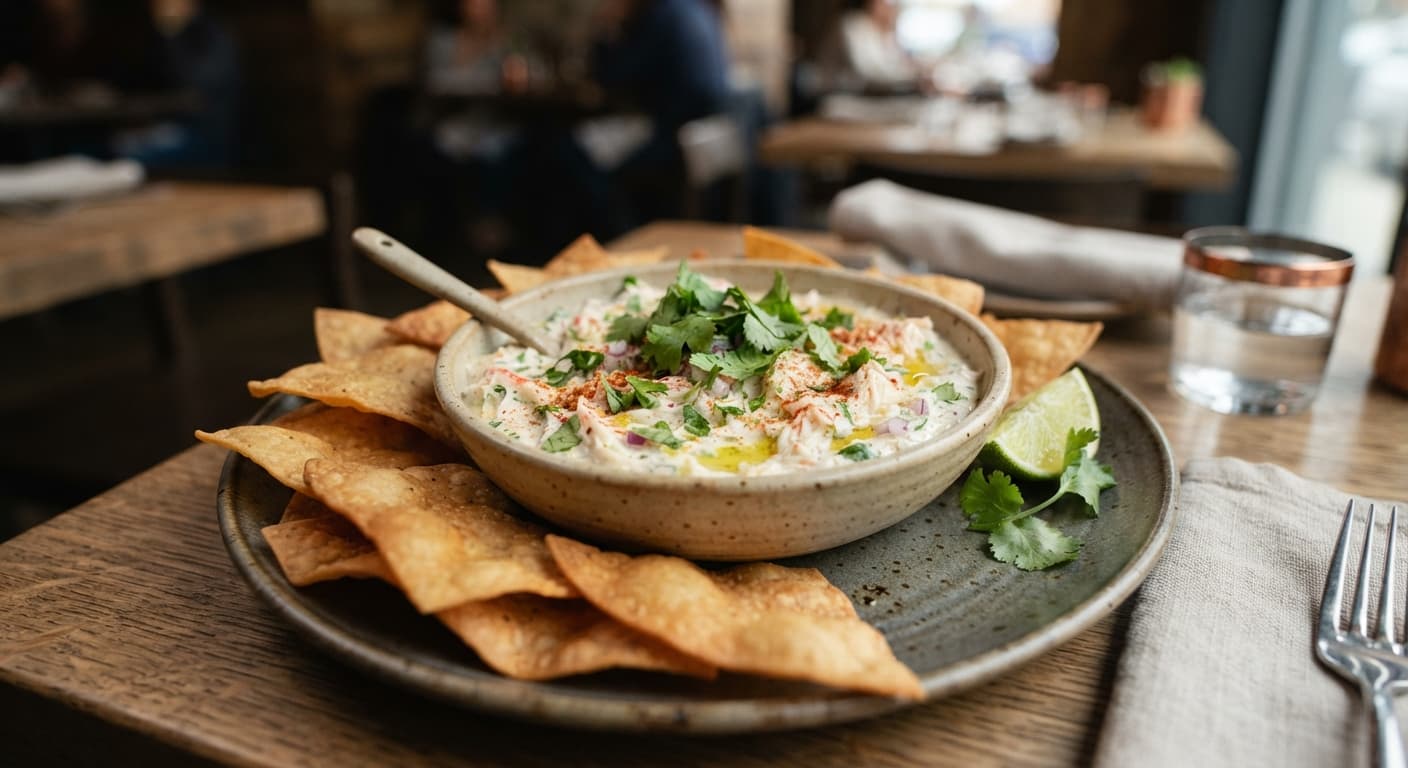 Lime‑Cilantro Imitation Crab Dip
