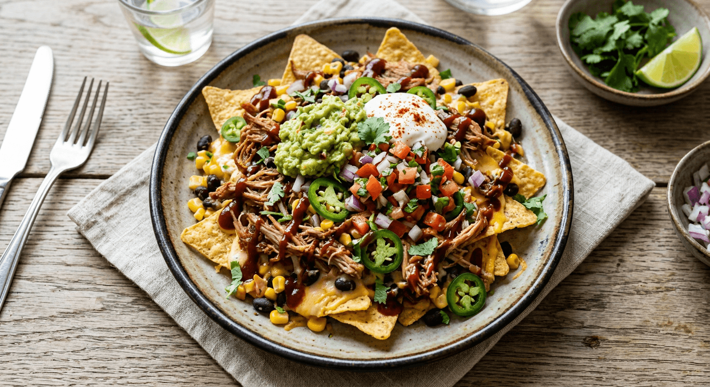 Loaded Pulled Pork Nacho Platter
