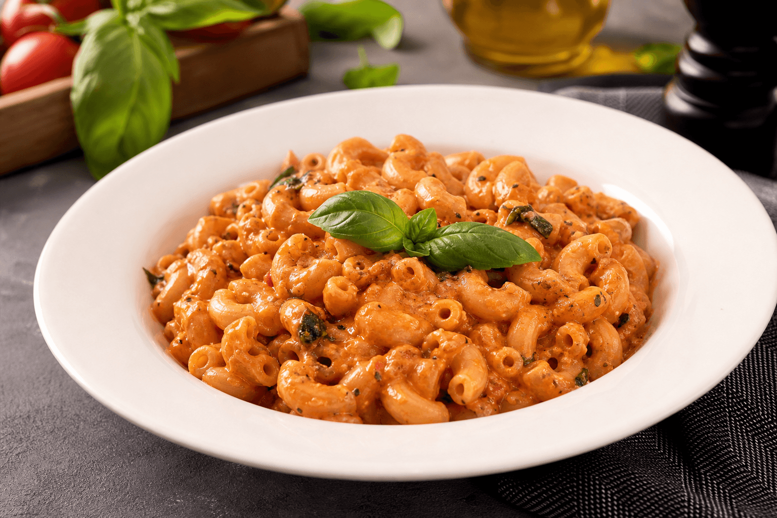 Macarena Creamy Tomato Basil Pasta