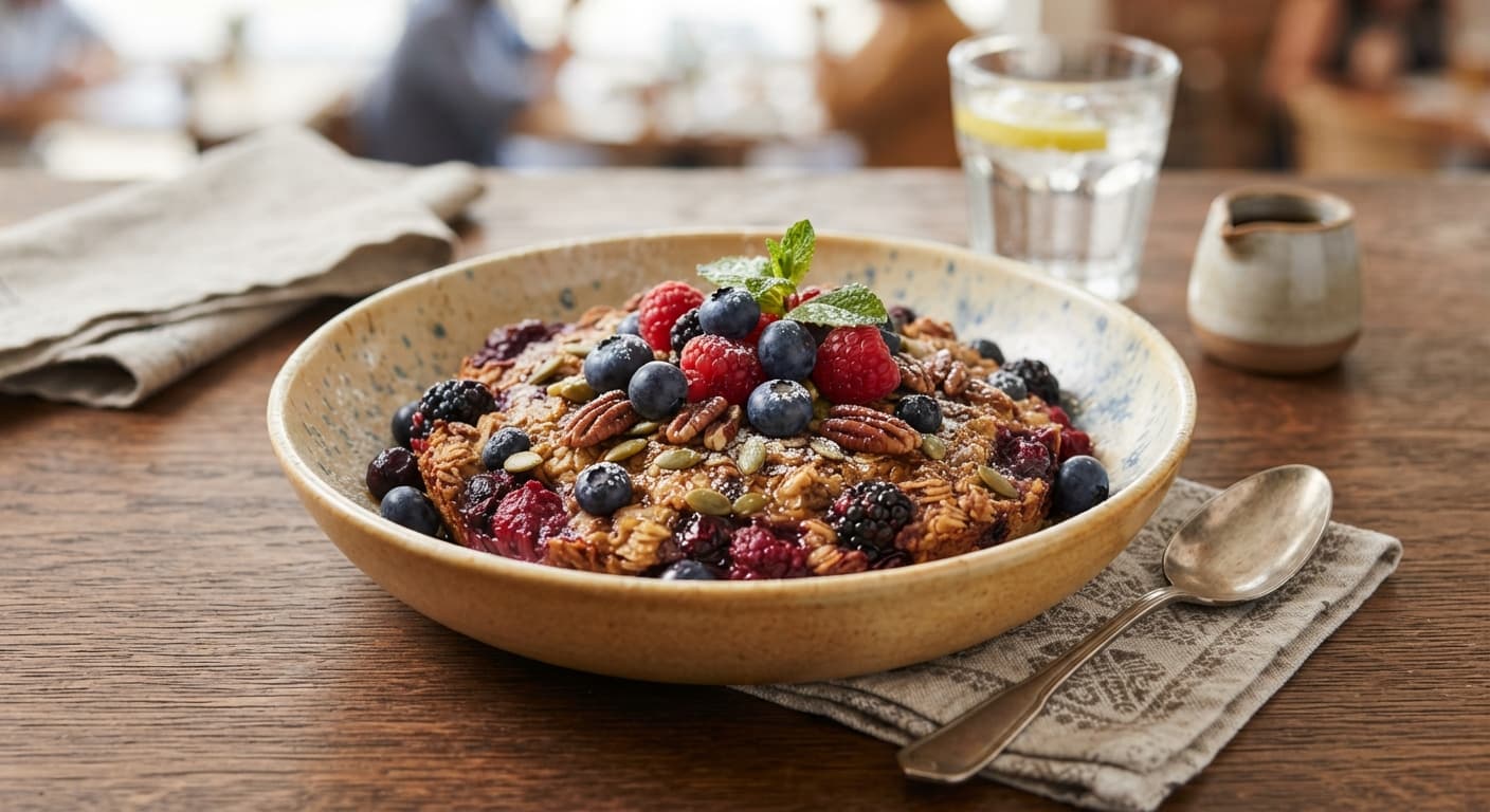 Make-Ahead Berry Baked Oatmeal