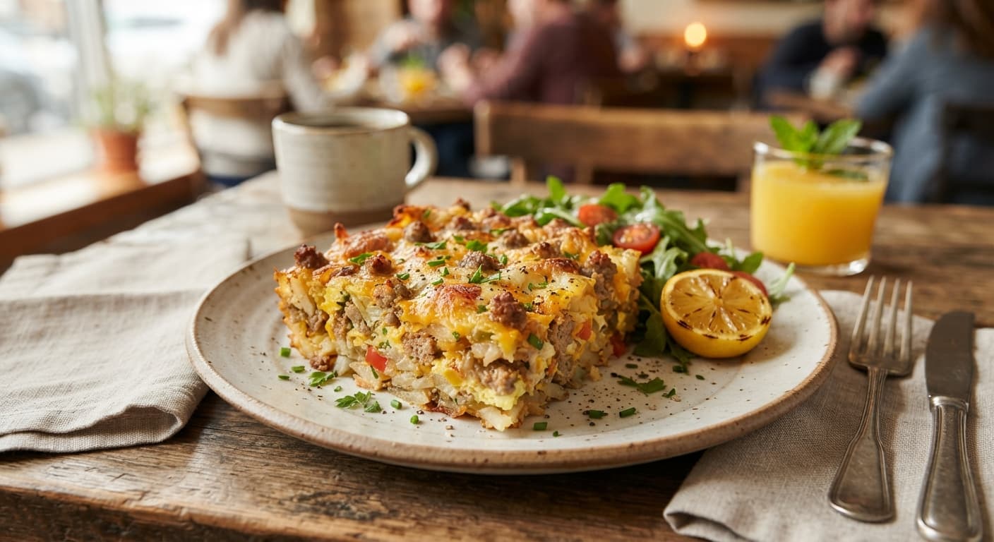 Make-Ahead Sausage and Hash Brown Breakfast Bake