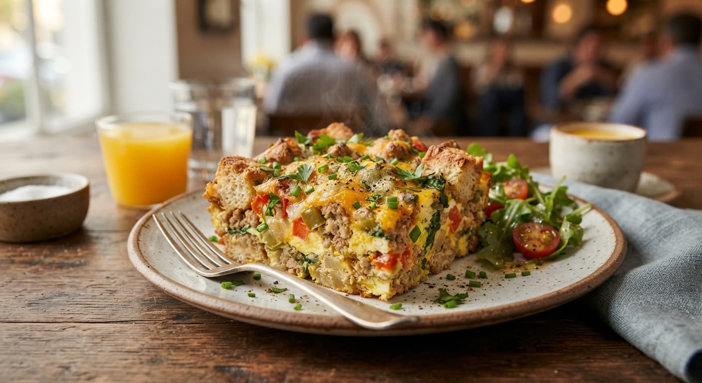 Make-Ahead Turkey and Egg Breakfast Bake