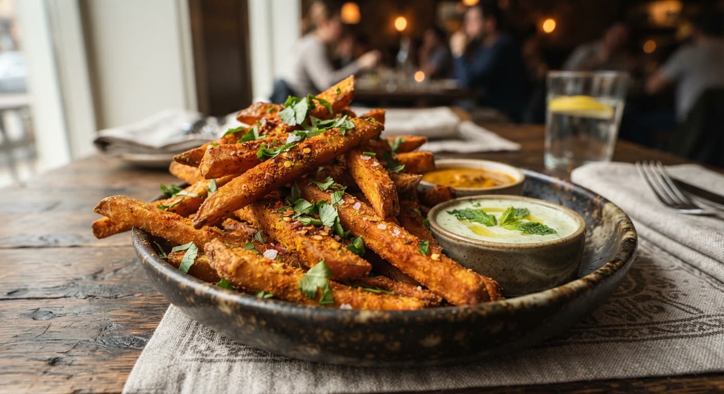 Masala-Seasoned Sweet Potato Fries