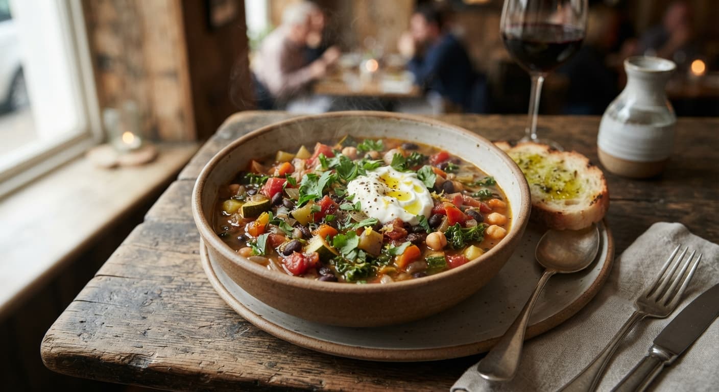 Mediterranean Black Bean and Vegetable Stew