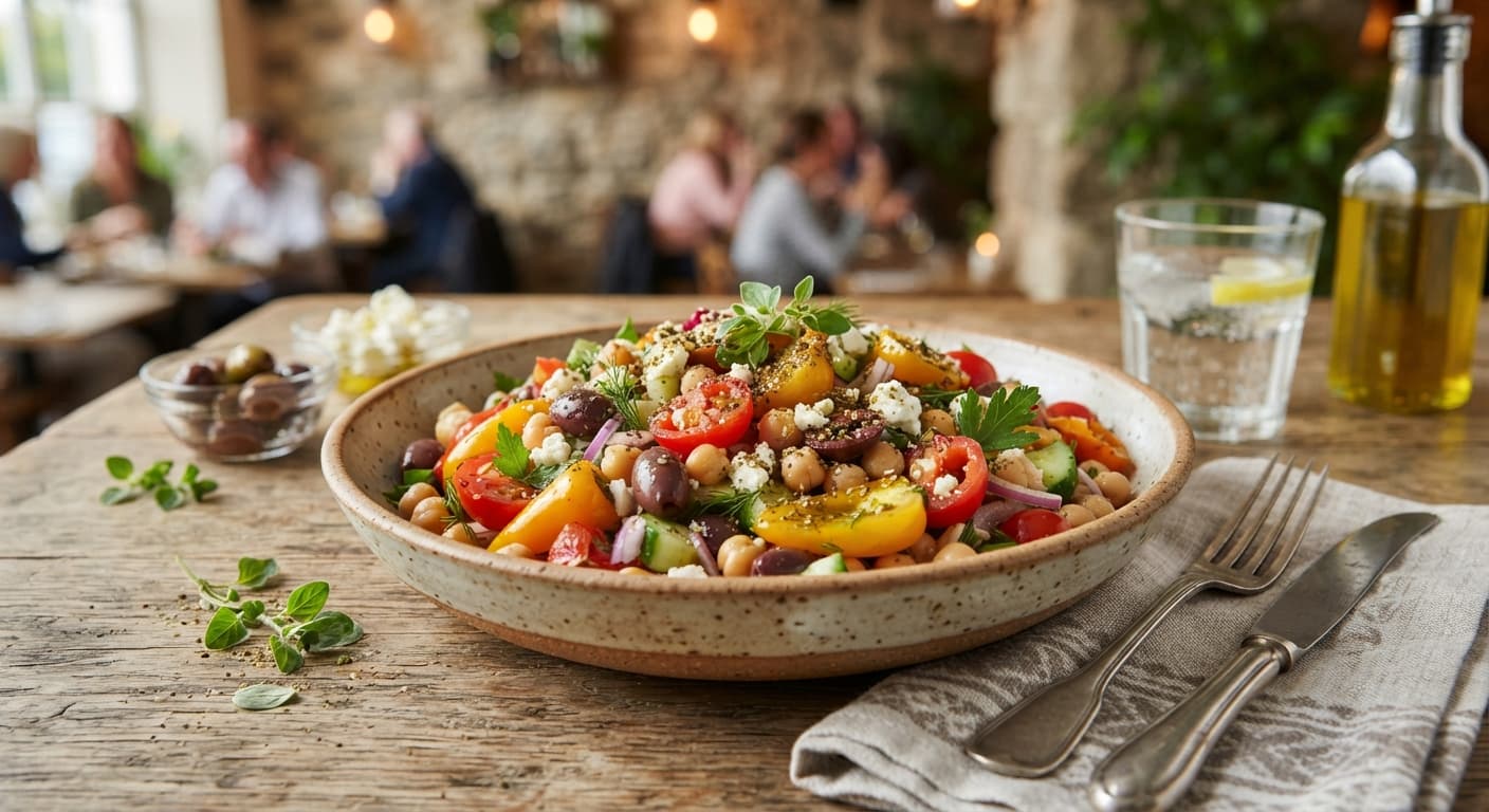 Mediterranean Chickpea Salad with Mini Peppers