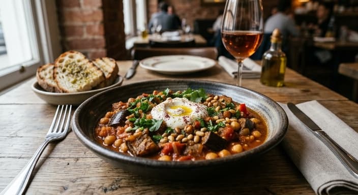 Mediterranean Eggplant and Chickpea Stew