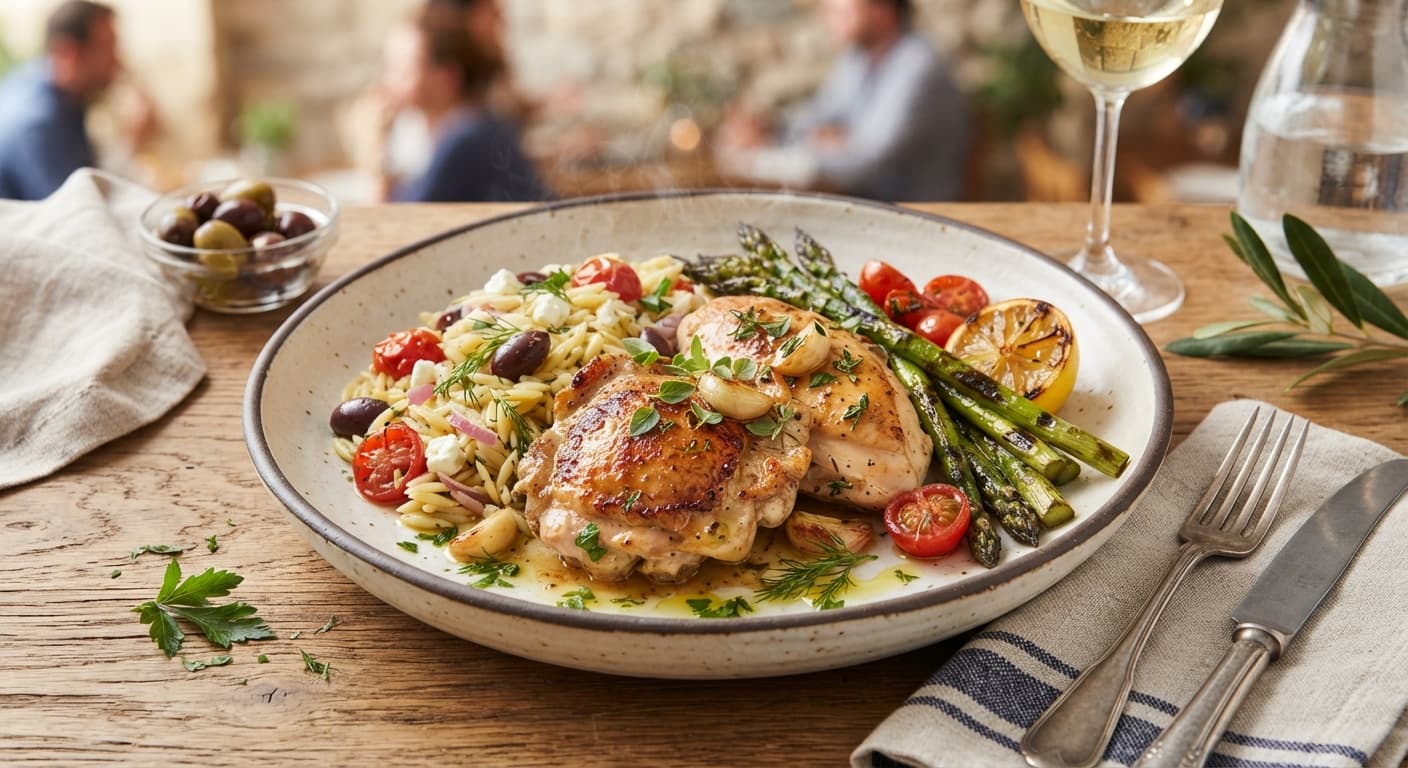 Mediterranean Garlic Lemon Chicken