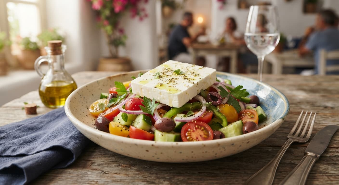 Mediterranean Greek Salad with Feta
