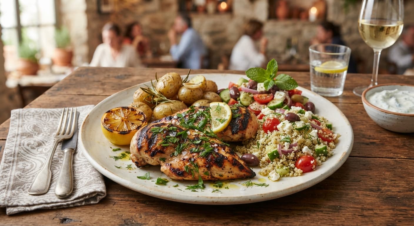 Mediterranean Lemon Herb Grilled Chicken