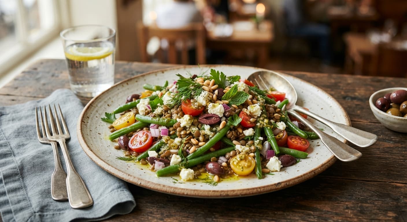 Mediterranean Lentil and Green Bean Salad