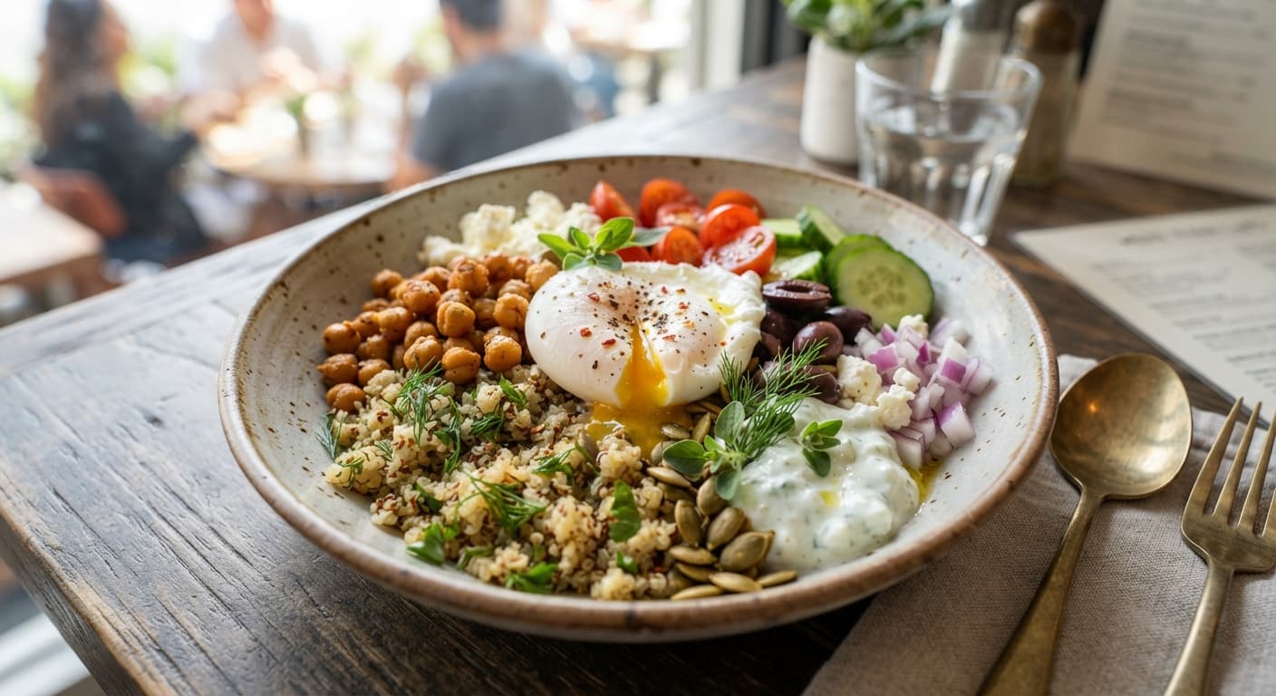 Mediterranean Quinoa Breakfast Bowl