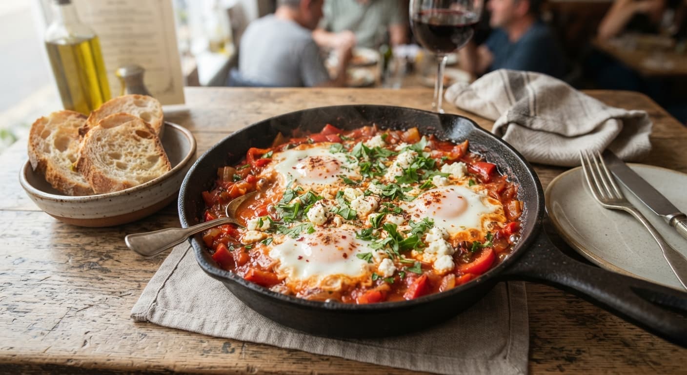 Mediterranean Shakshuka with Feta