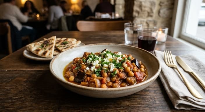 Mediterranean-Spiced Eggplant & Chickpea Ragout