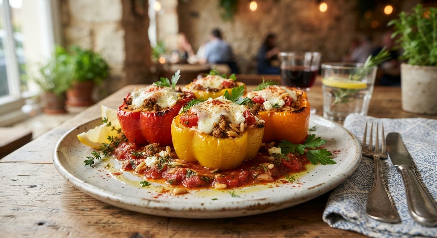 Mediterranean Stuffed Bell Peppers