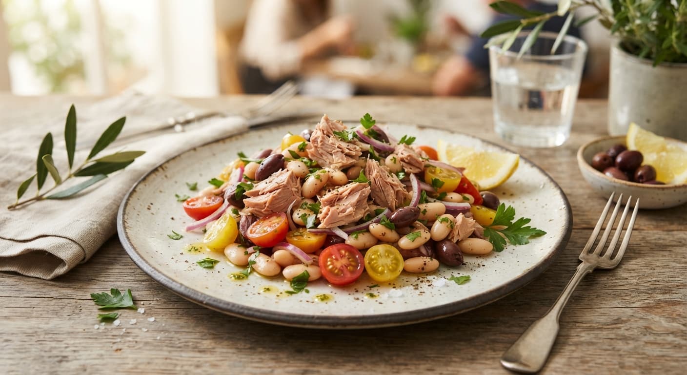 Mediterranean Tuna and White Bean Salad
