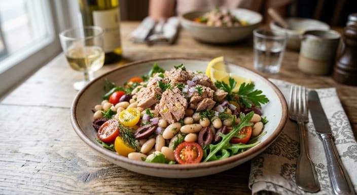 Mediterranean Tuna & White Bean Salad
