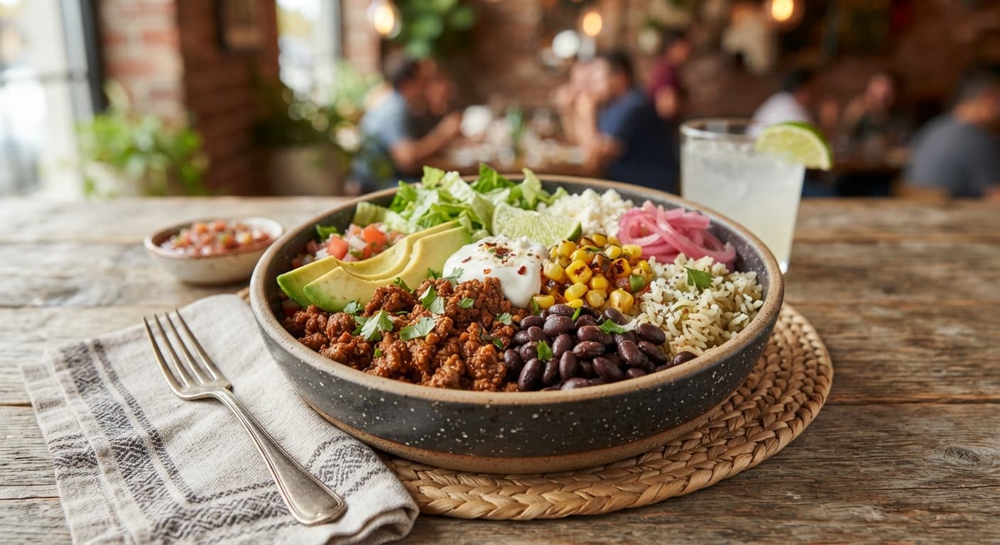Mexican Beef and Black Bean Bowl