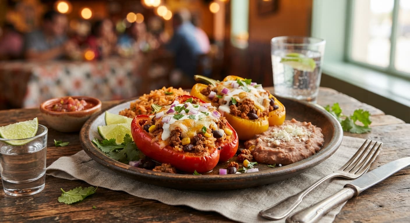 Mexican Beef-Stuffed Bell Peppers