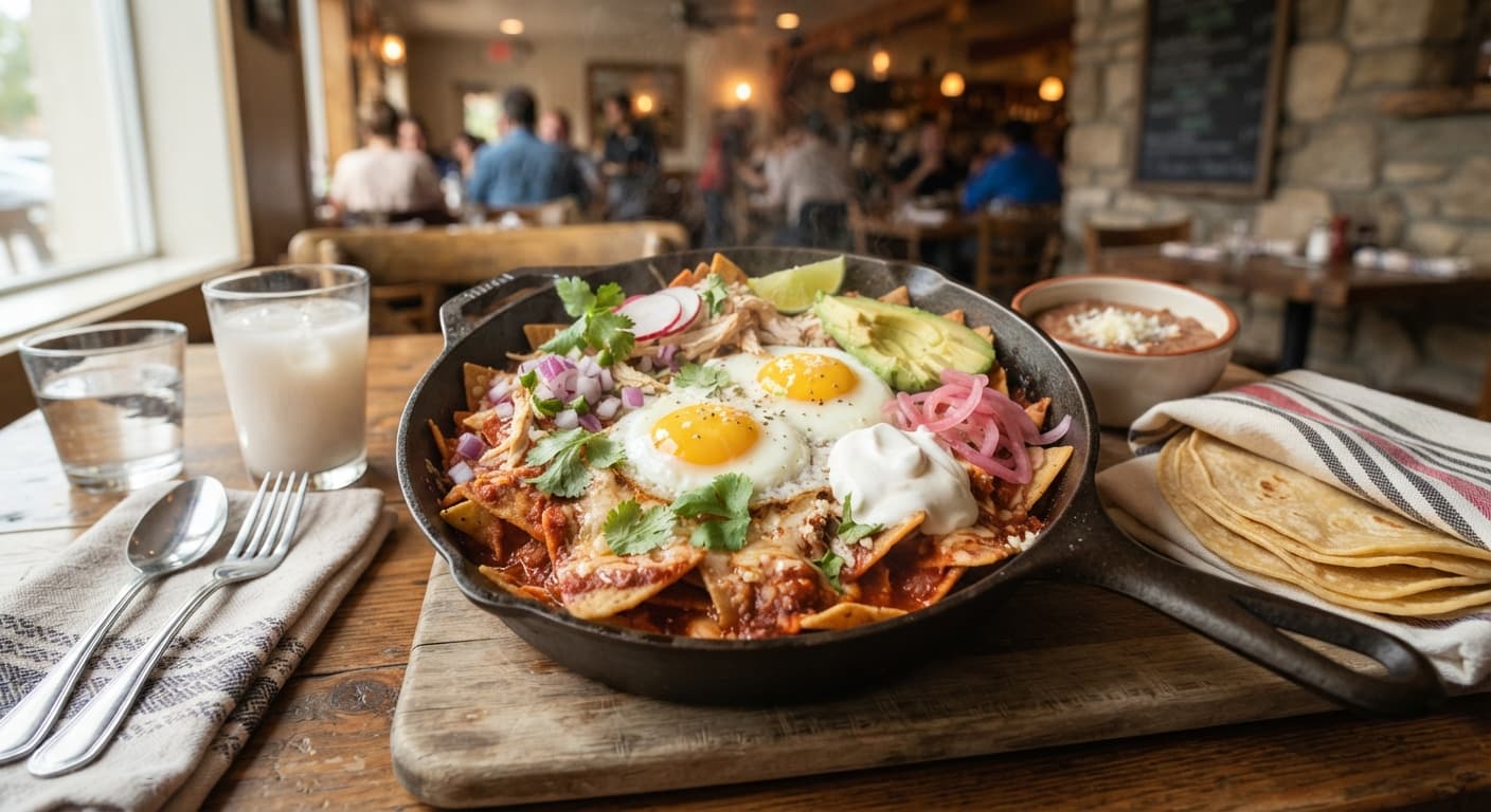 Mexican Breakfast Chilaquilla Skillet