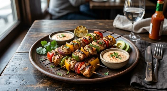 Mexican Chicken Fajita Mini Skewers (Low-Carb)